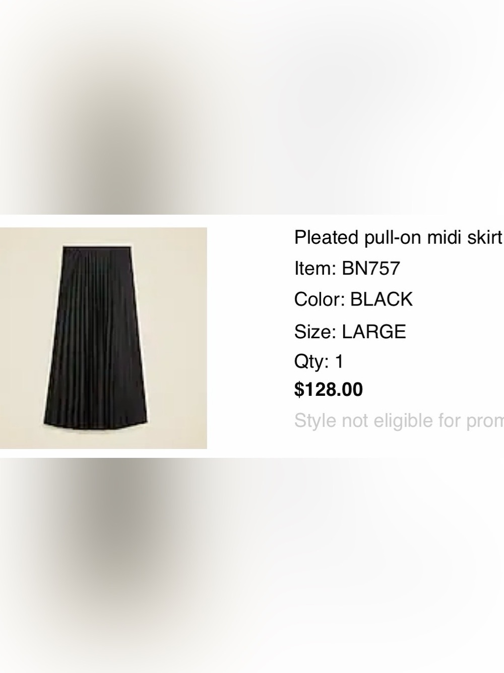 J. Crew Pleated Pull-on Midi Skirt - Picture 4 of 4